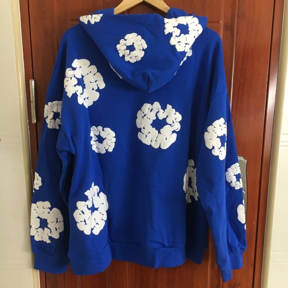 DENIM TEARS Kapok Print Hooded Sweatshirt (Size L) - Picture 5 of 7